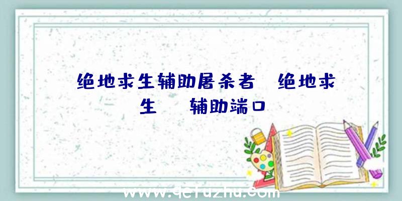 「绝地求生辅助屠杀者」|绝地求生rap辅助端口